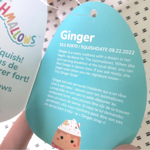 SOLD Ginger Rare Special Edition Gingerbread Latte Christmas Squishmallow 11” - Picture 7 of 9